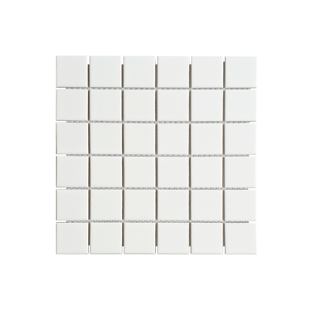 MOZZA TILE MOZZA TILE Med Square Matte White 48x48mm (306x306mm) - 1